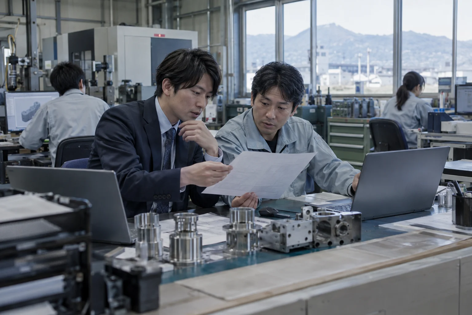 製造の業務をイメージした生成写真