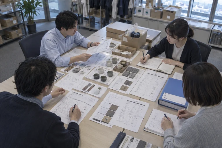 卸売の受注業務を整理する場面の生成イメージ
